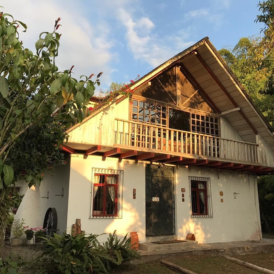 The main house (casa grande) at La Hesperia